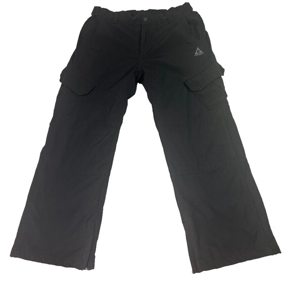 Gerry Pants Mens XL Black Water Resistant Fleece Lined 4-Way Stretch Snow Pocket - Picture 1 of 16